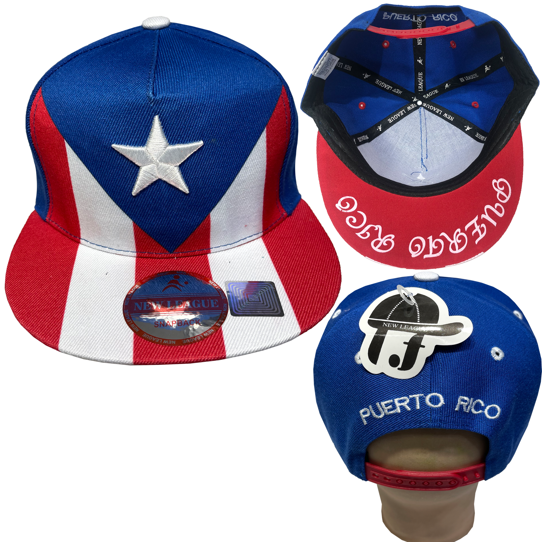 PUERTO RICO PR FLAG Embroidered Hip Hop Team color Snapback Cap Adjustable  Flat Brim Baseball Hats #198SS-2 – THE NEW YORK CITI HAT COMPANY